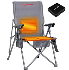 Antarctica Gear Heated Camping Chair with 12V Battery & 5 Pockets