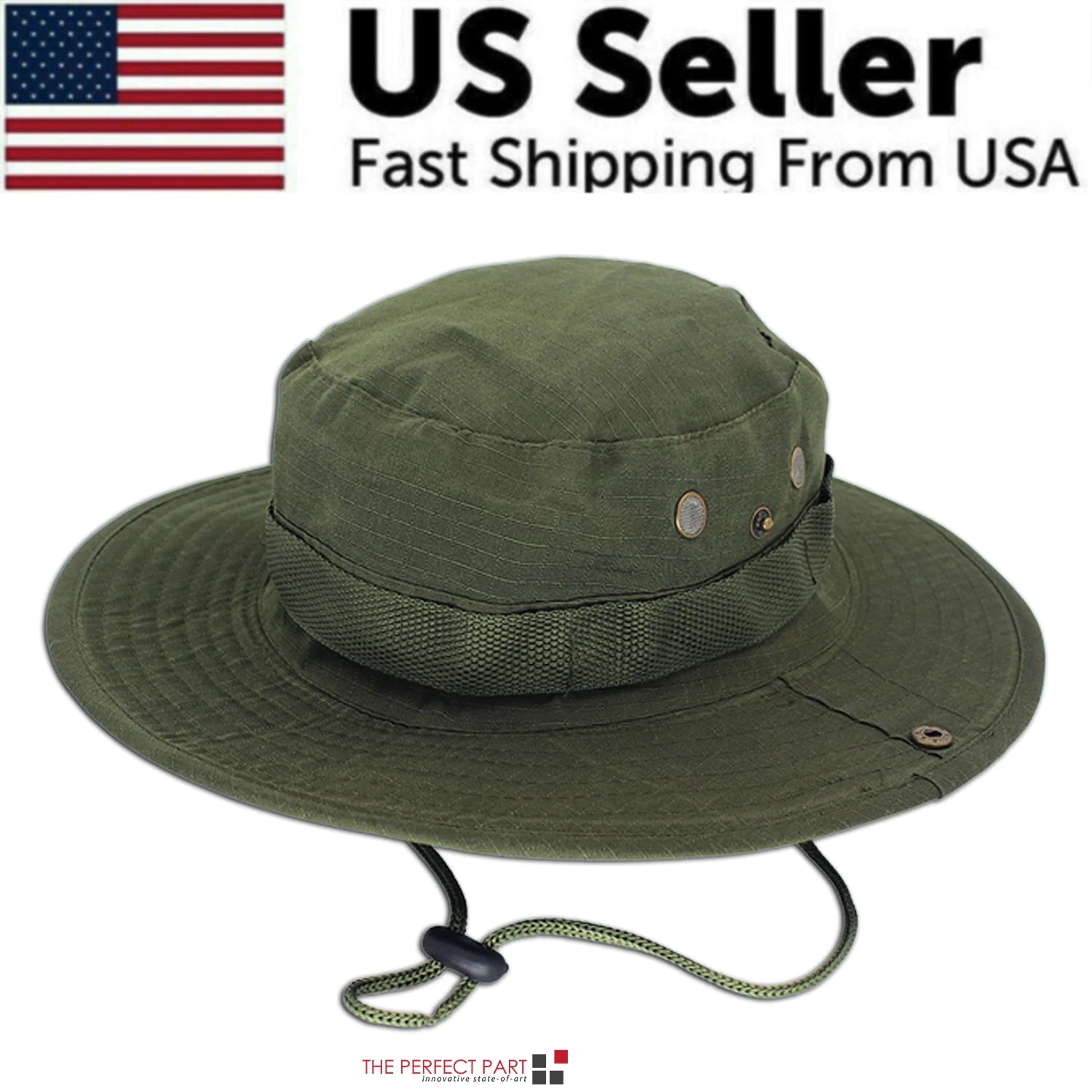 Wide Brim Sun Hat – UV Protection Bucket Hat for Hiking, Camping & Fishing