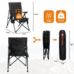 Antarctica Gear Heated Camping Chair with 12V Battery & 5 Pockets