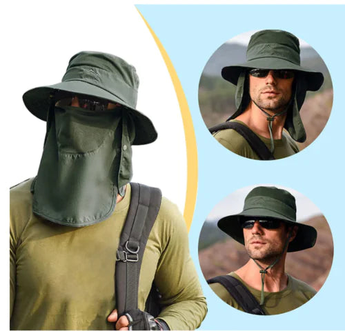 Wide Brim Sun Hat – UV Protection Bucket Hat for Hiking, Camping & Fishing