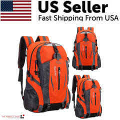 Sac à dos de voyage 40 L pour homme et femme, sac à dos de camping, ordinateur portable, randonnée, école, livre, USA