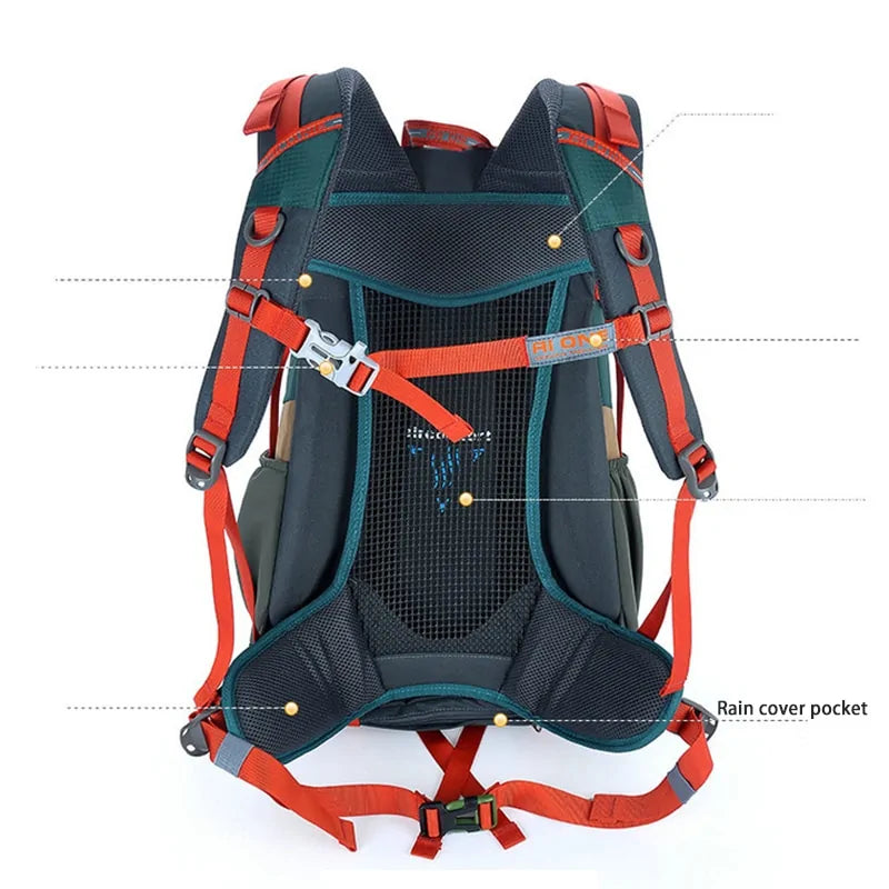 40L Waterproof Travel Hiking Backpack