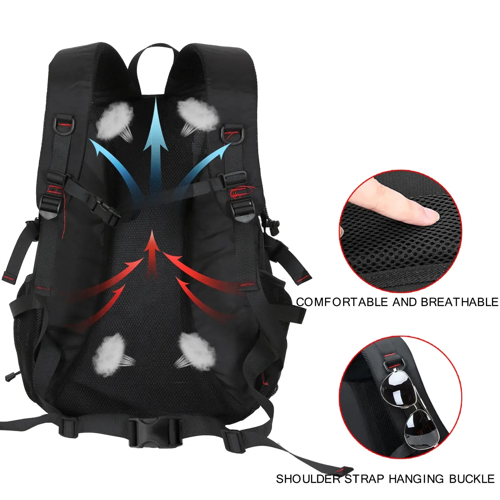 40L Waterproof Travel Backpack: Ideal for Outdoor Hiking